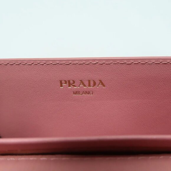 Prada Pink Leather Shoulder Bag 674-031825 - Picture 11 of 12